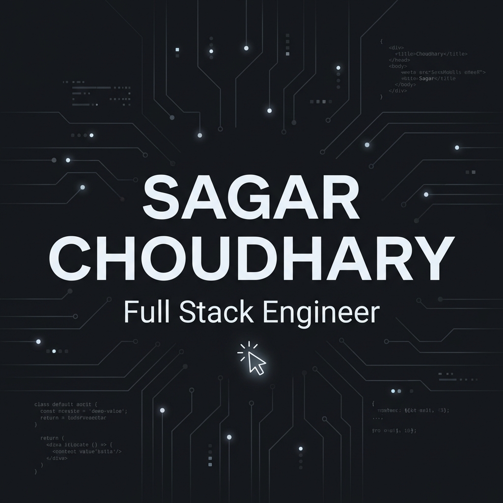 Sagar Choudhary | Senior Full-Stack Engineer